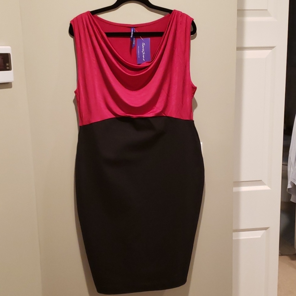 Seraphine Cowl Neck Maternity Dress NWT!